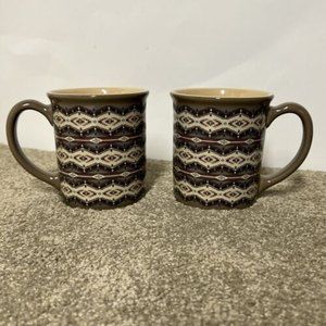 PAIR of (2) Pendleton Woolen Mills Mugs Spirit of the Peoples 18 oz